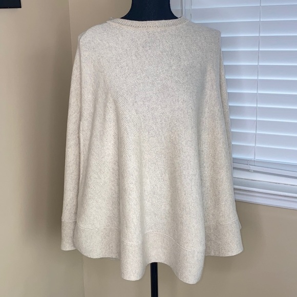 DKNY Pull Over Poncho with Slit Openings - Picture 2 of 9